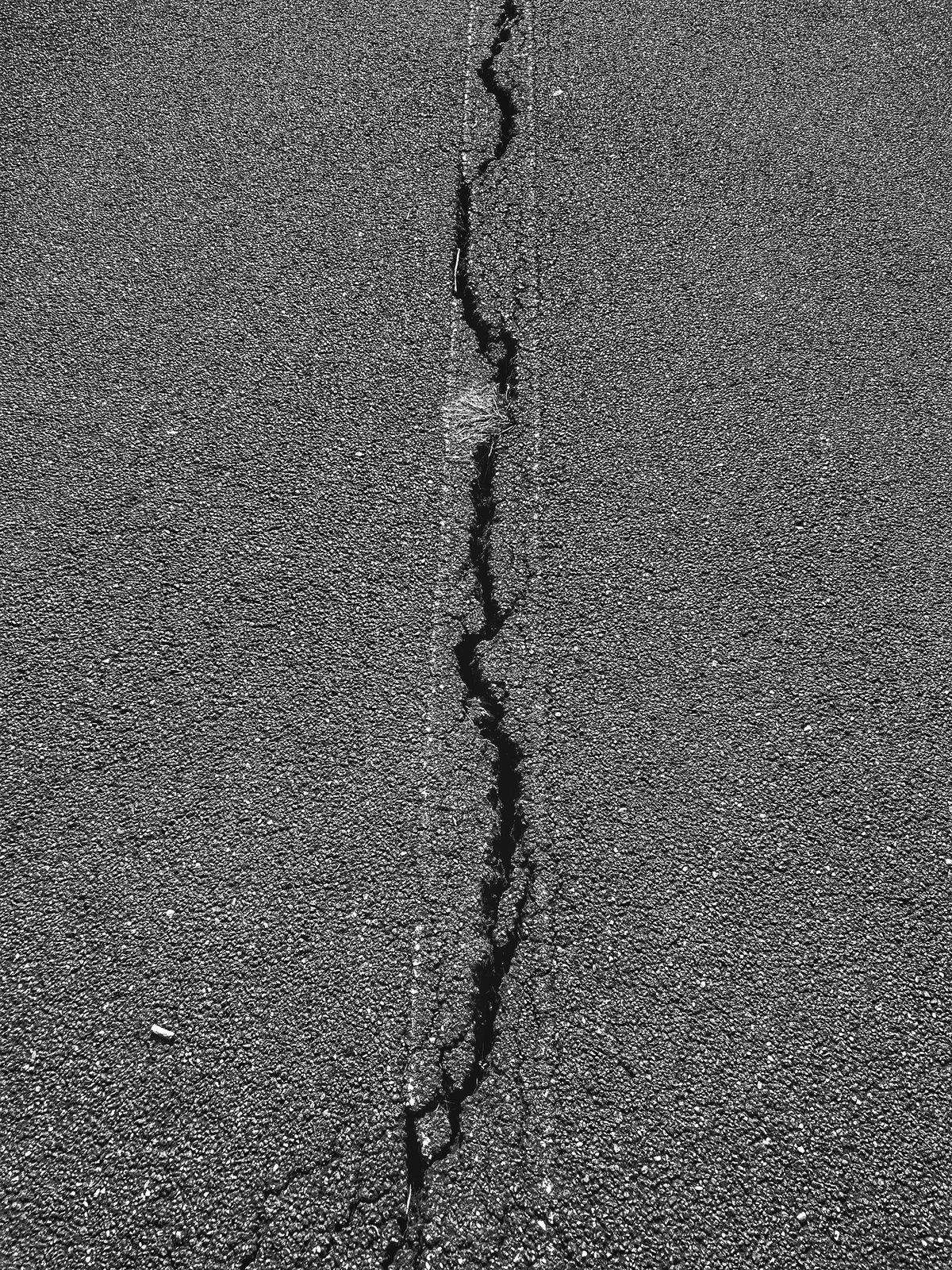 Cracked and damaged sidewalk panel in Los Angeles