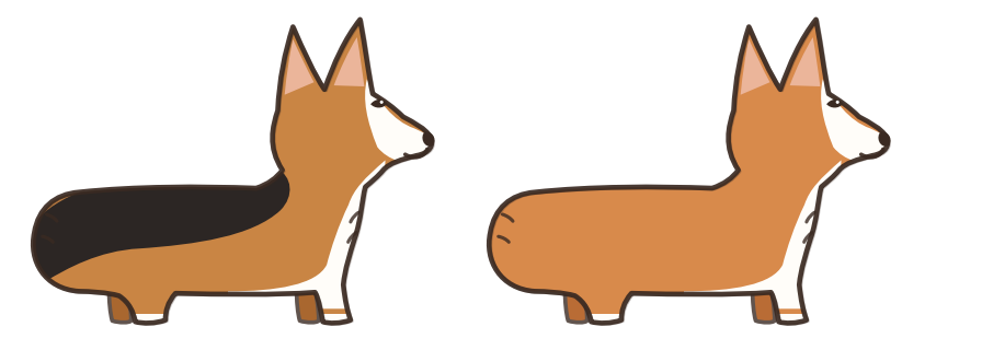 Georgi and Judi, the Sidewalk Stories corgis